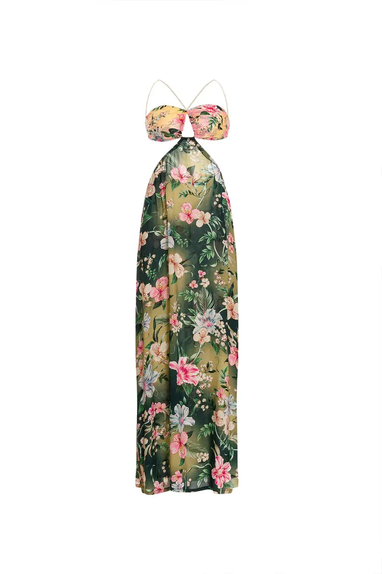 Agua Bendita Daphine Sally Cut-Out Dress