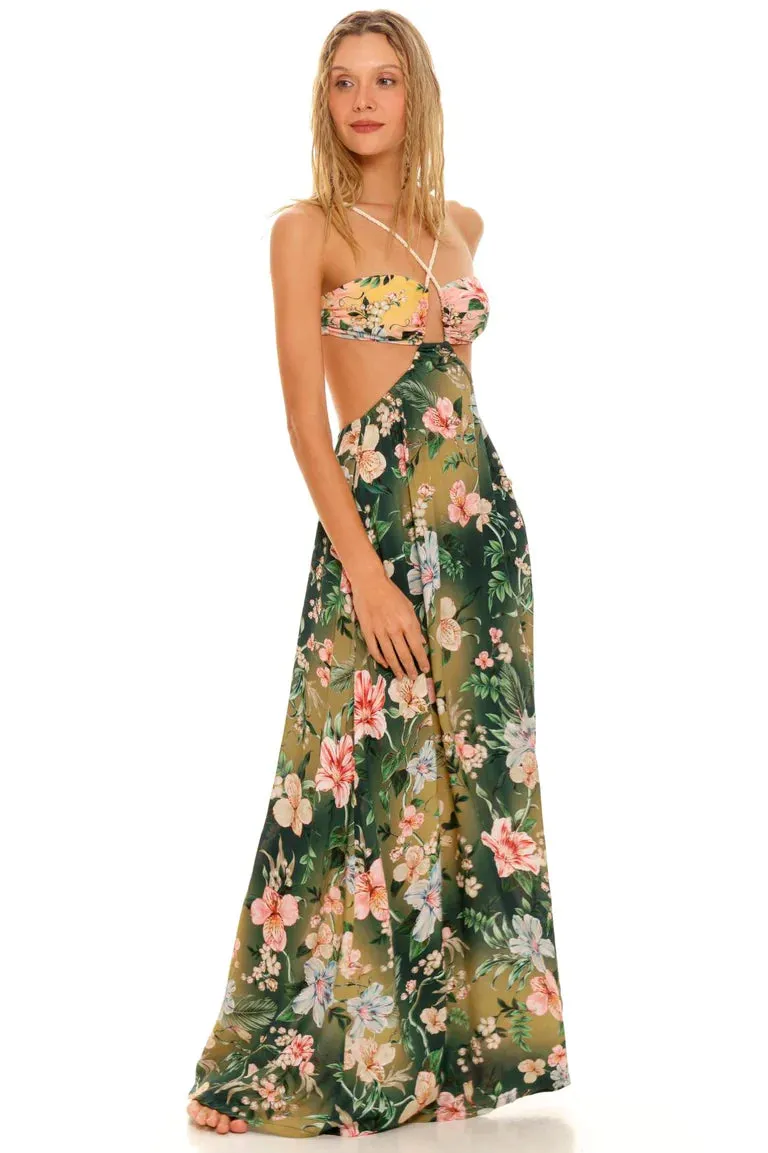 Agua Bendita Daphine Sally Cut-Out Dress