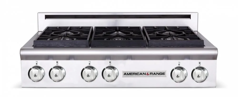 American Range AMERICANRANGELEGENDAROBSCT364GR Legend 36 Inch Performer Rangetop