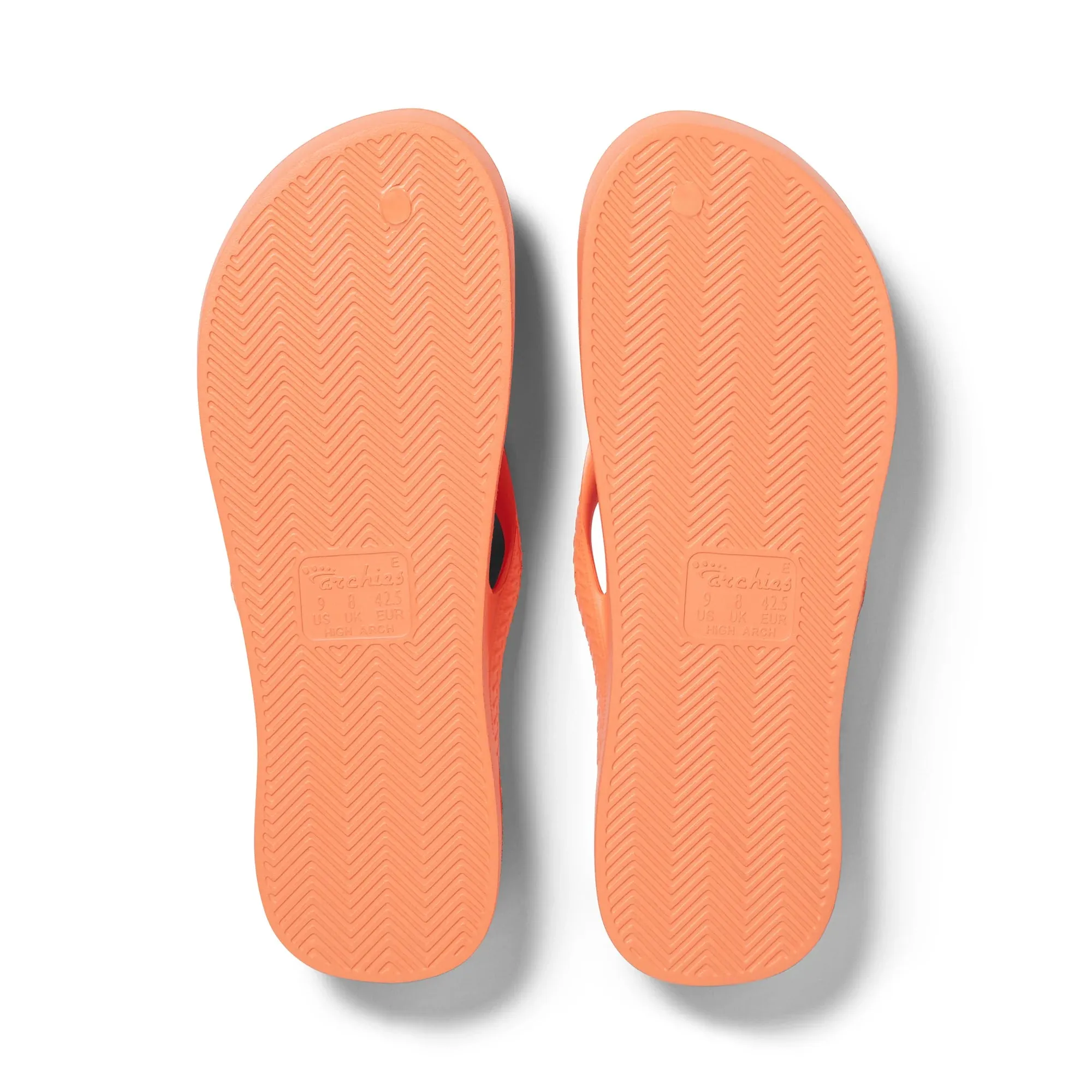 Archies Arch Support Flip Flops - Peach