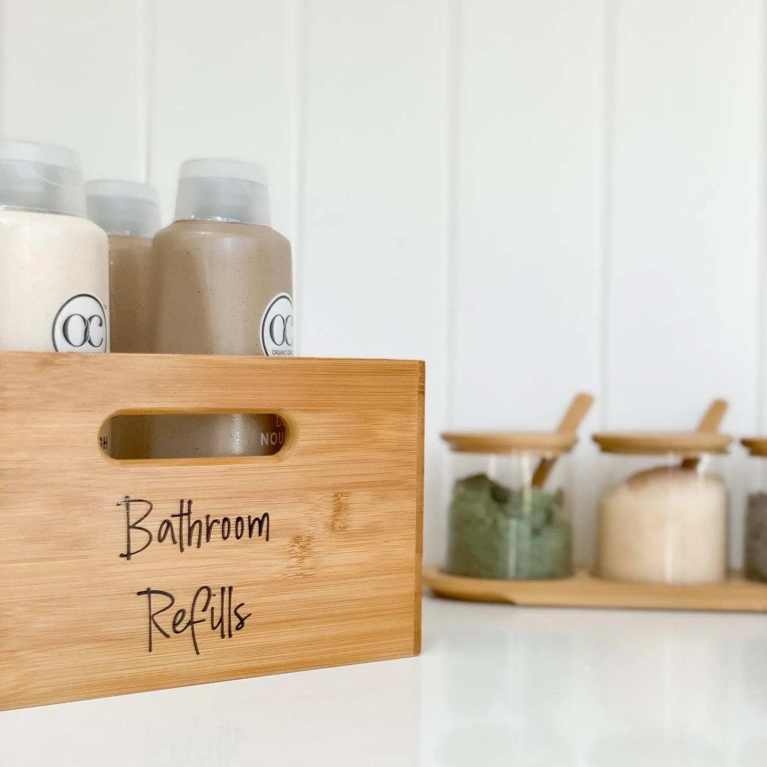 Bamboo Storage Tub Large
