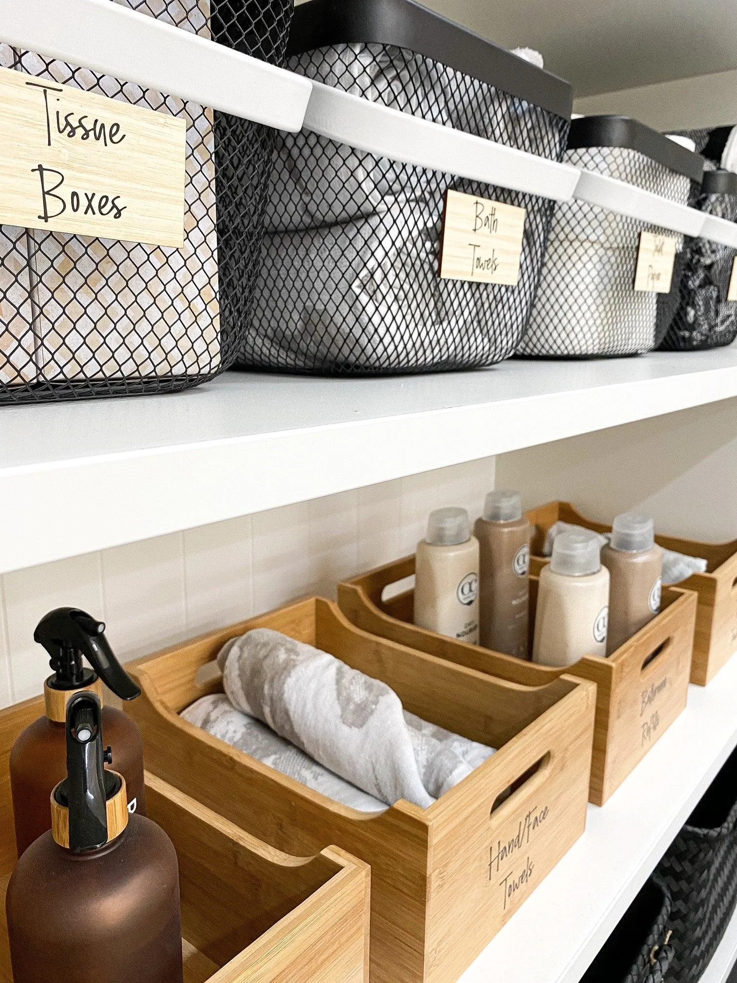 Bamboo Storage Tub Large