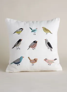 Birdie Bunch Throw Pillow