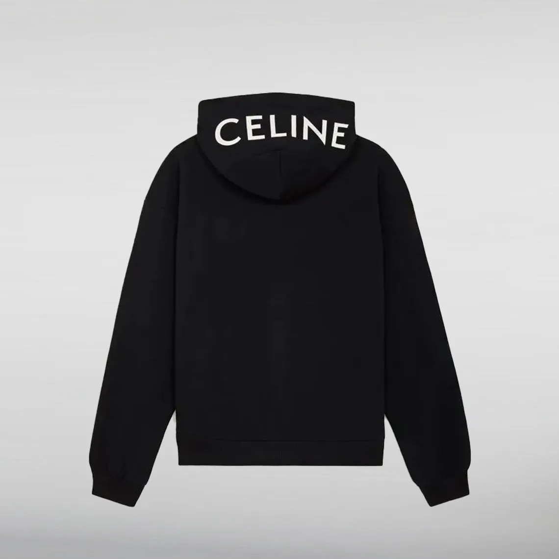 Black Celine Zip Up hoodie