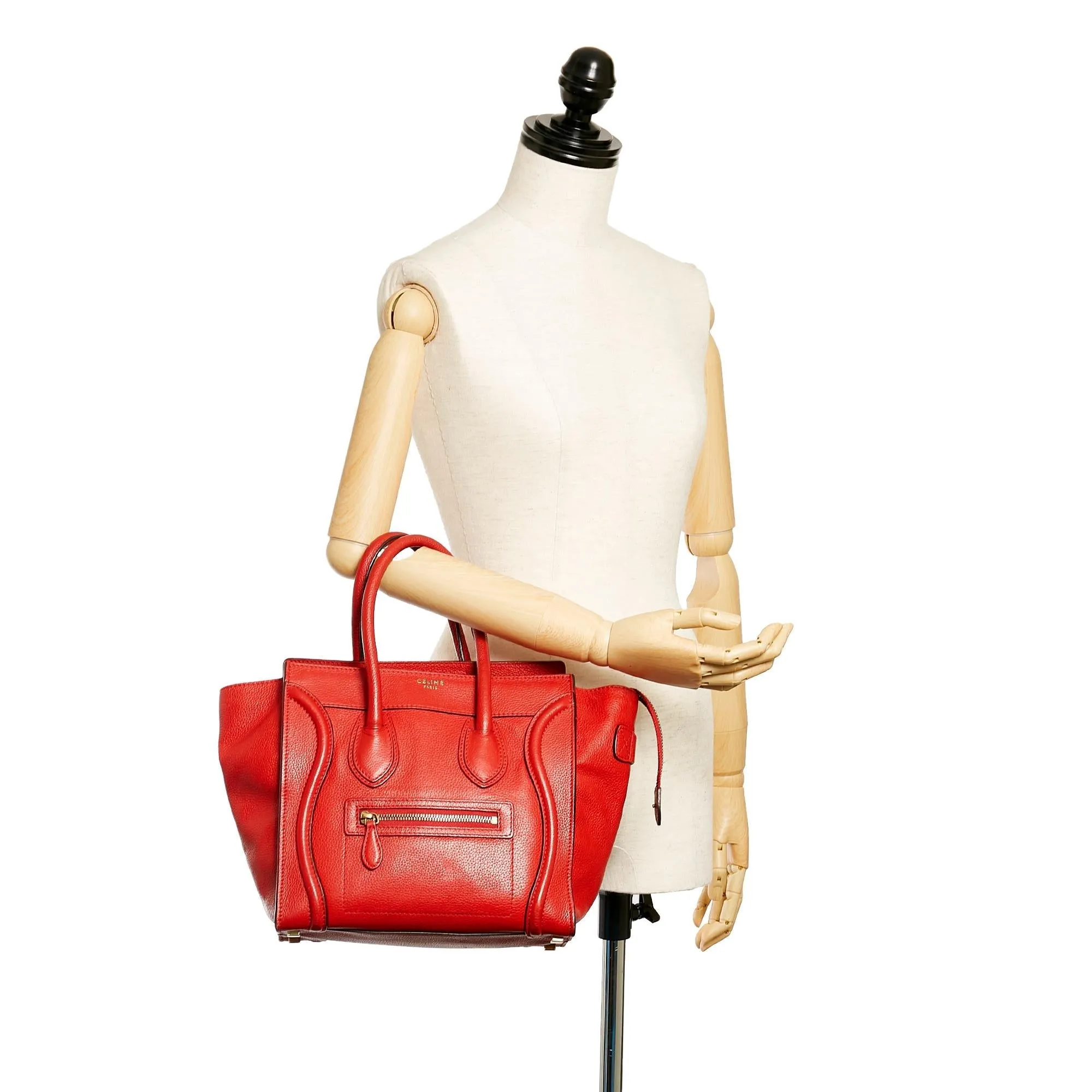 Celine Micro Luggage Leather Handbag (SHG-37634)