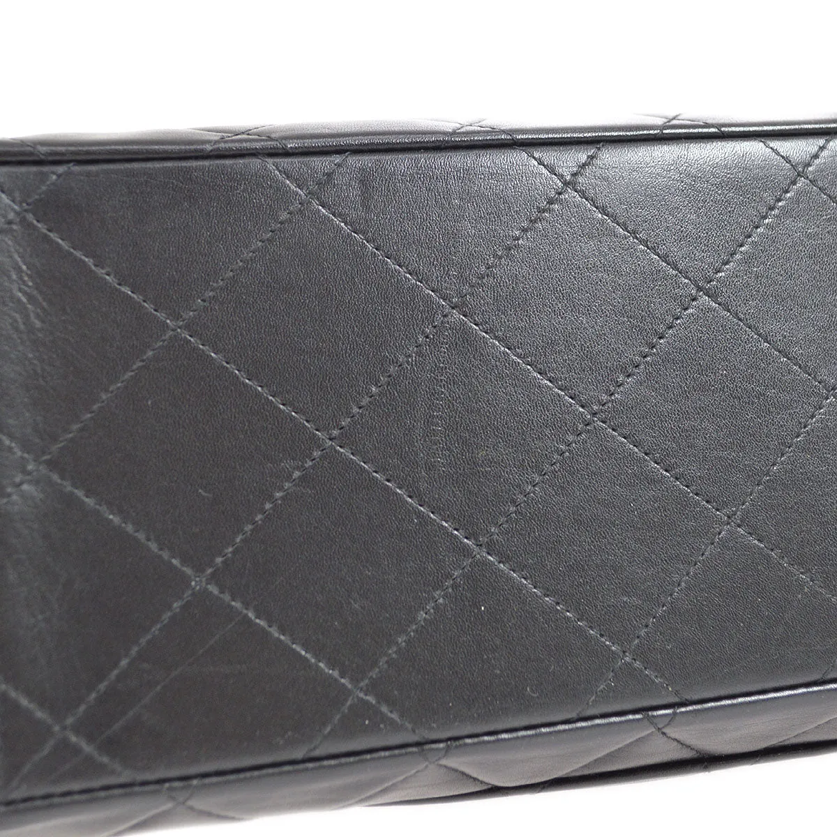 Chanel 1994-1996 Black Lambskin Classic Flap Maxi 64429