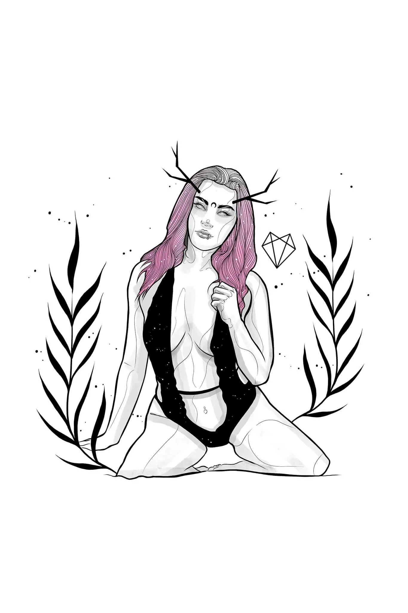 Darkest Vixen Framed Art • Becca