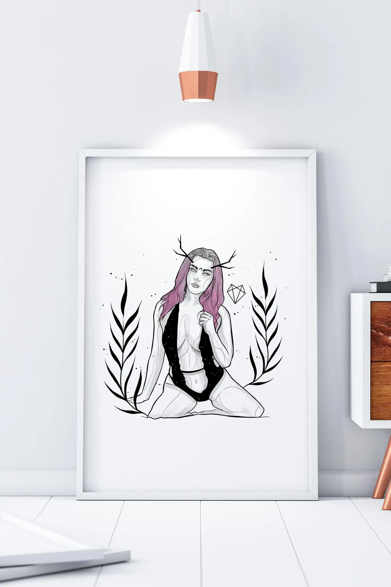 Darkest Vixen Framed Art • Becca