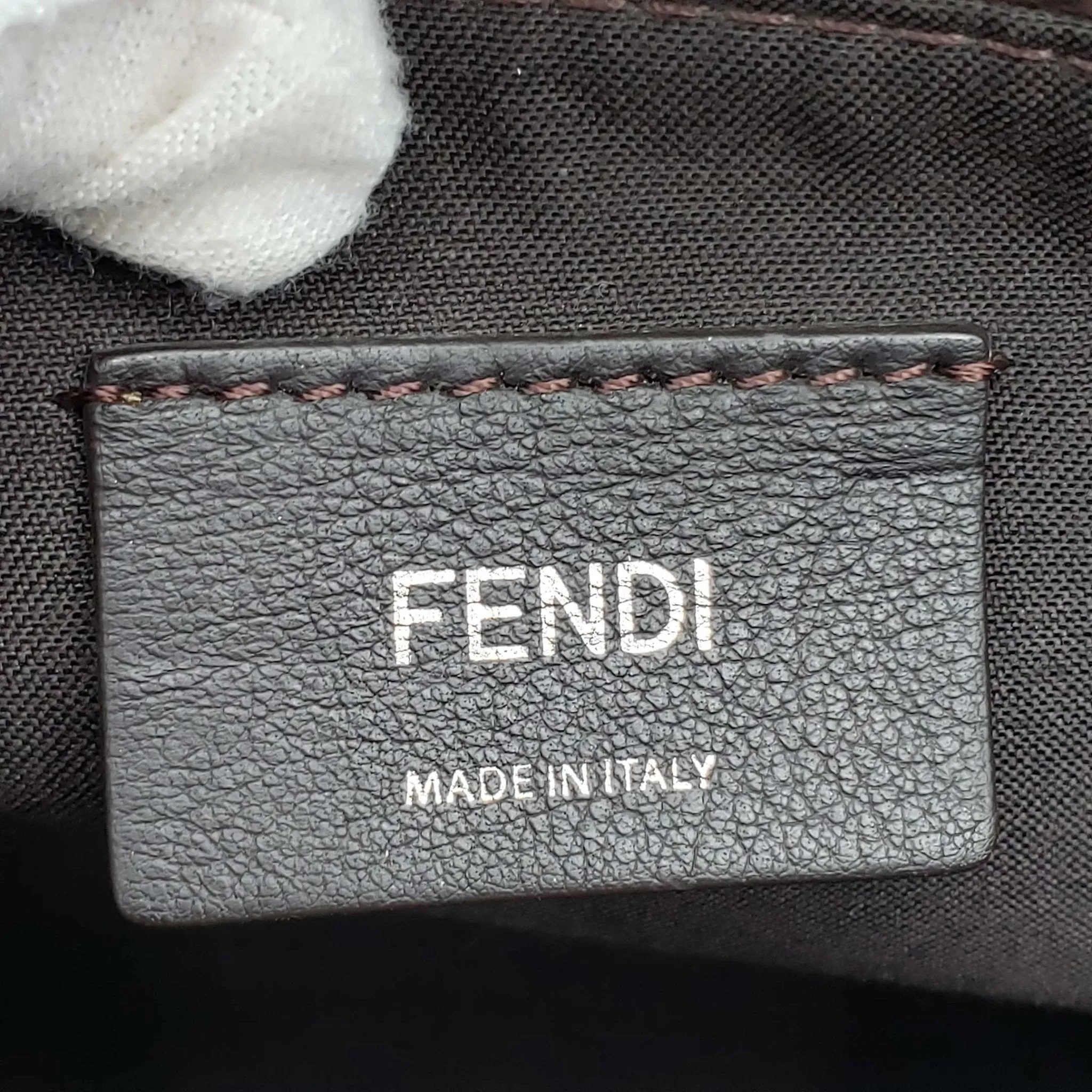 Fendi Green Leather Shoulder Bag