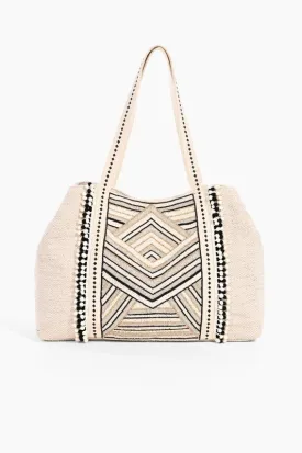 Golden Glam Hand Beaded Tote