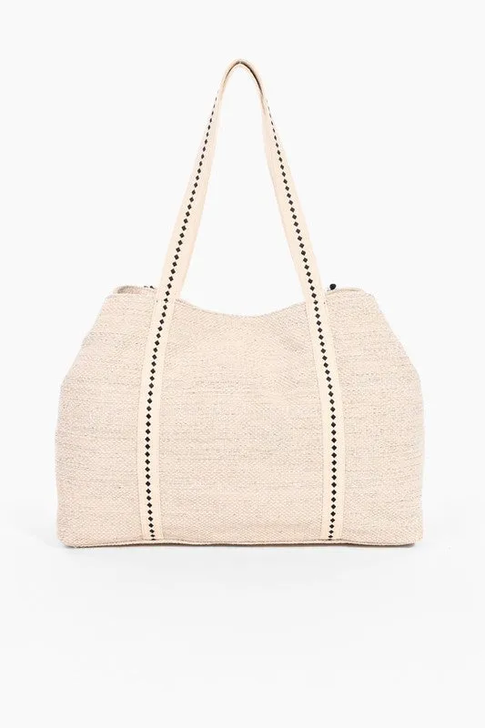 Golden Glam Hand Beaded Tote