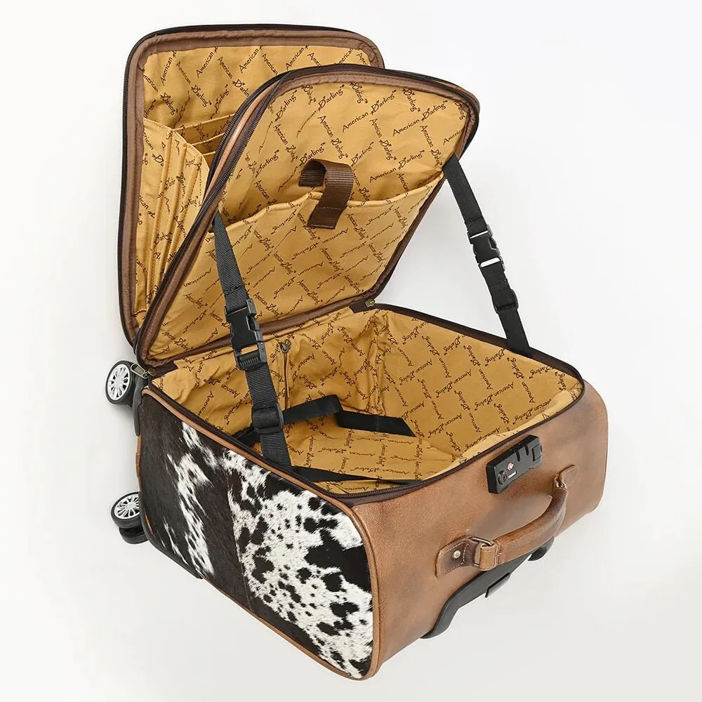 Manchester Hand Tooled Leather Suitcase