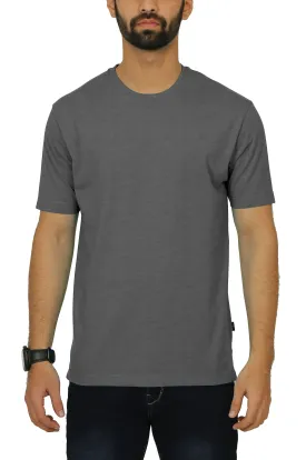 Men's Round Neck T-Shirt - Charcoal Heather