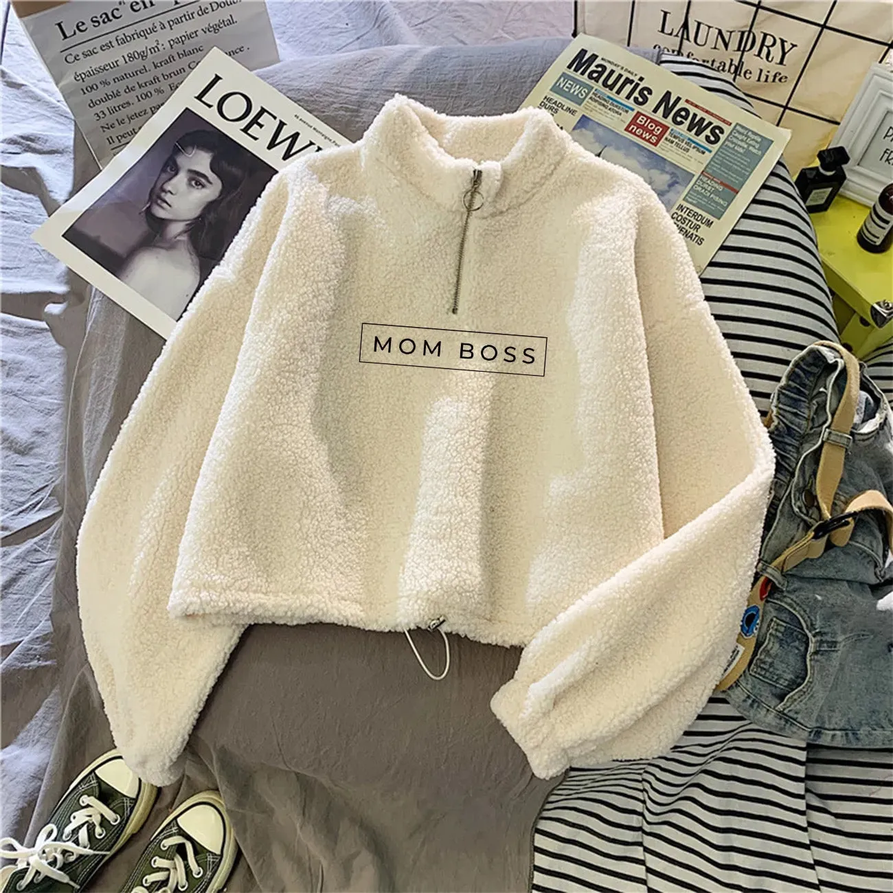 Mom Boss Pullover Fleece