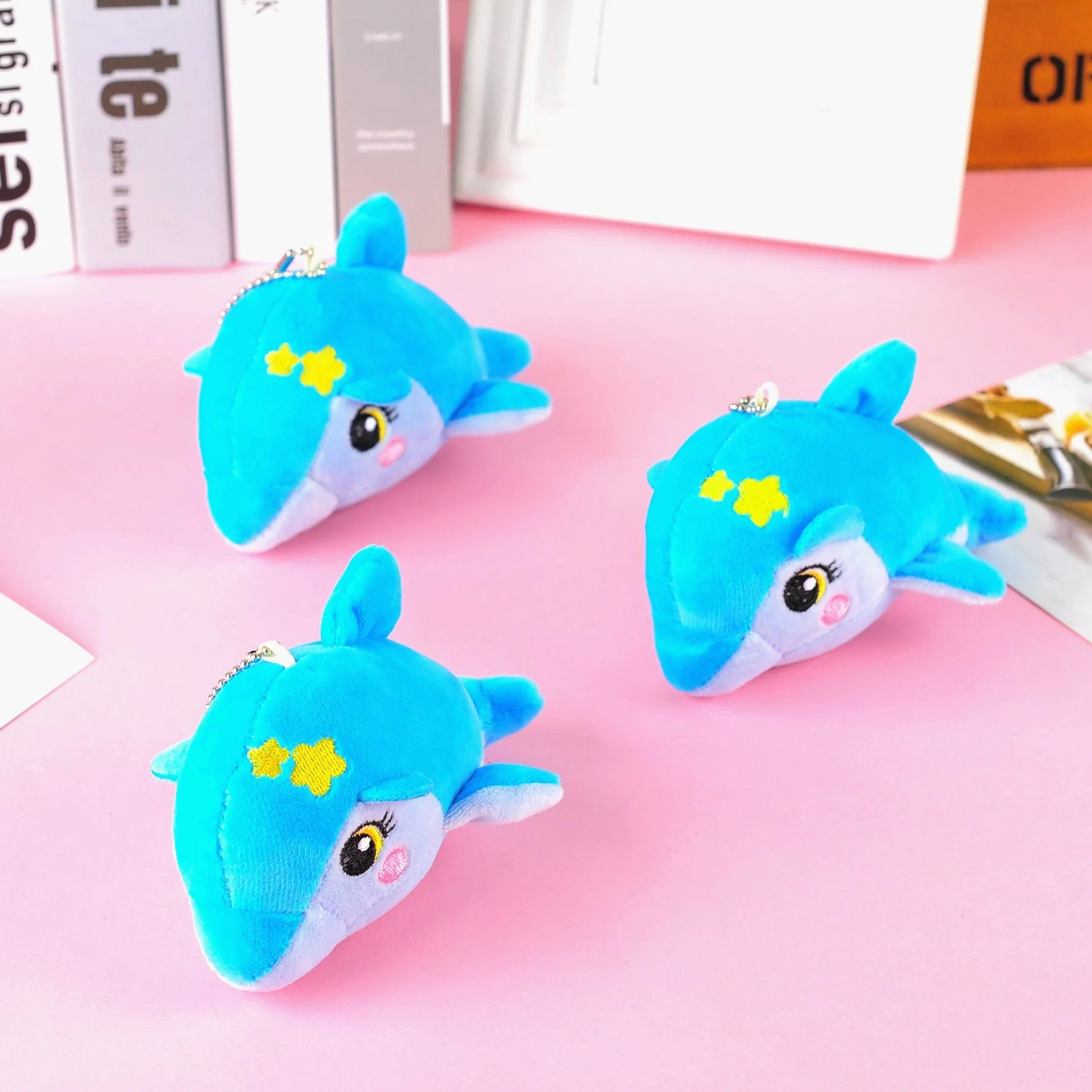 Starry Dolphins Keychains