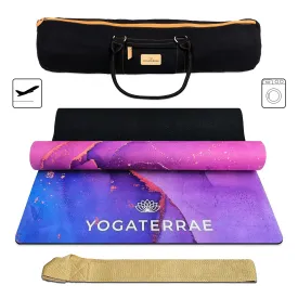 TAPIS DE YOGA SUD ET CAOUTCHOUC NATUREL SAMADHI " VOYAGE " AVEC SAC