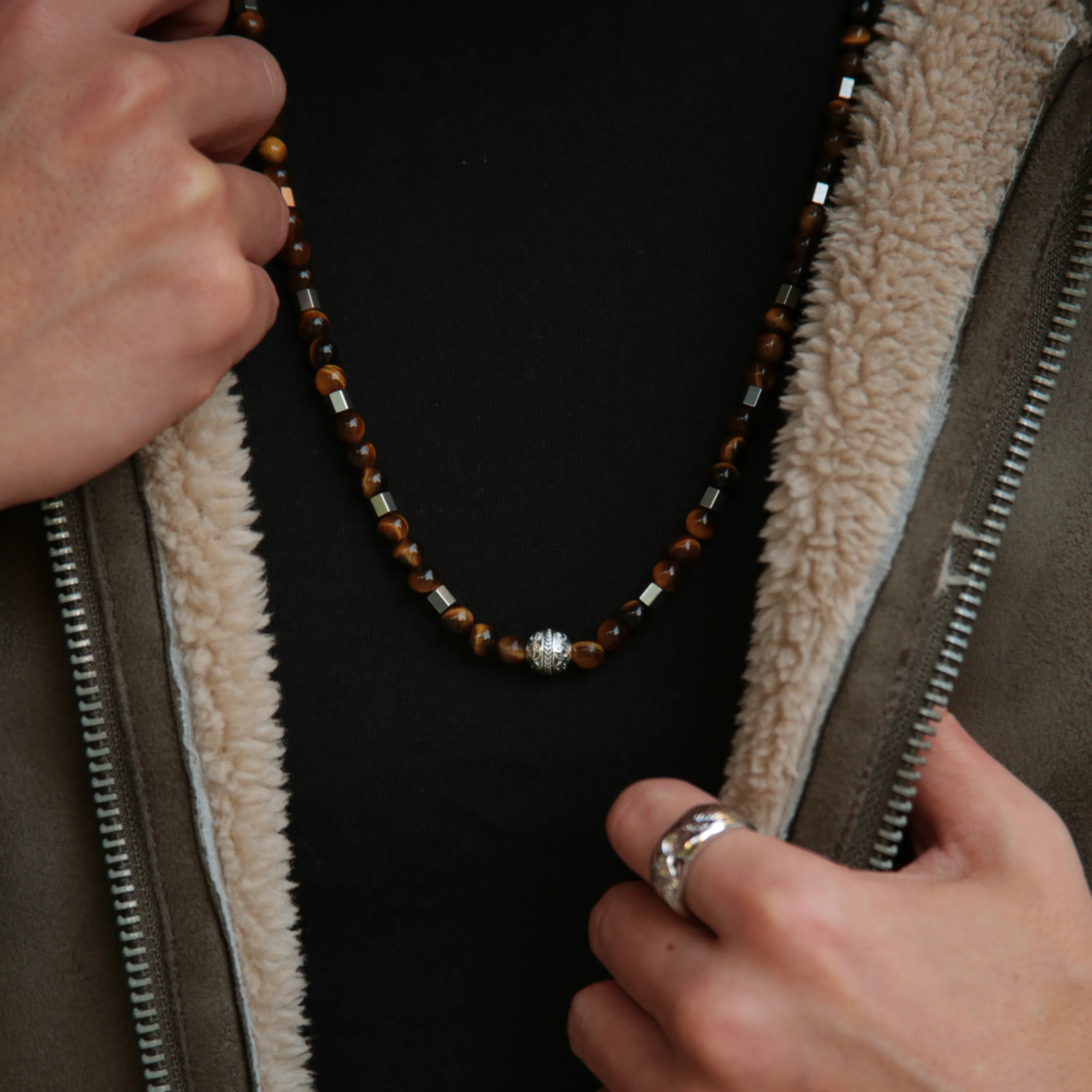 Tiger Eye Crystal Necklace