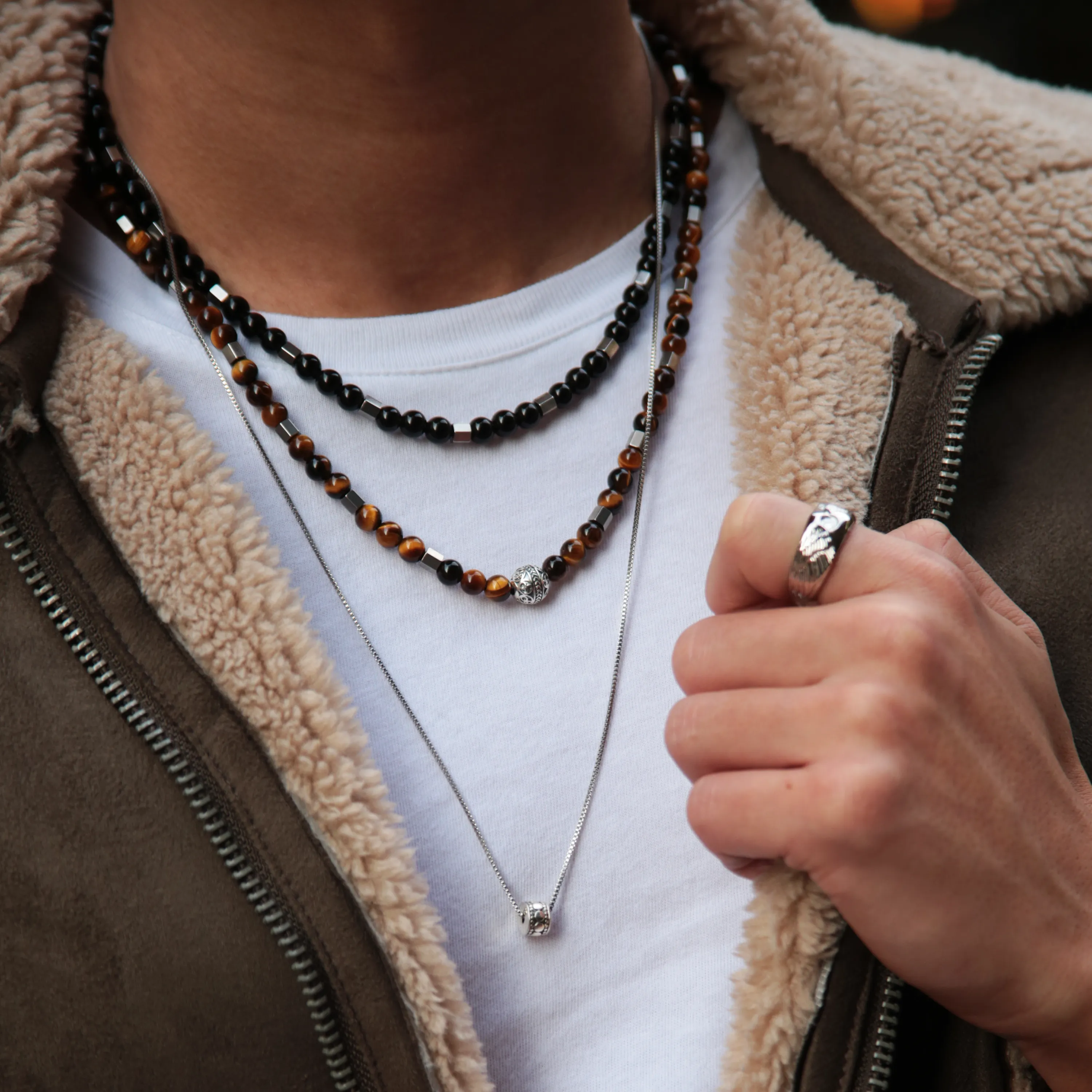 Tiger Eye Crystal Necklace